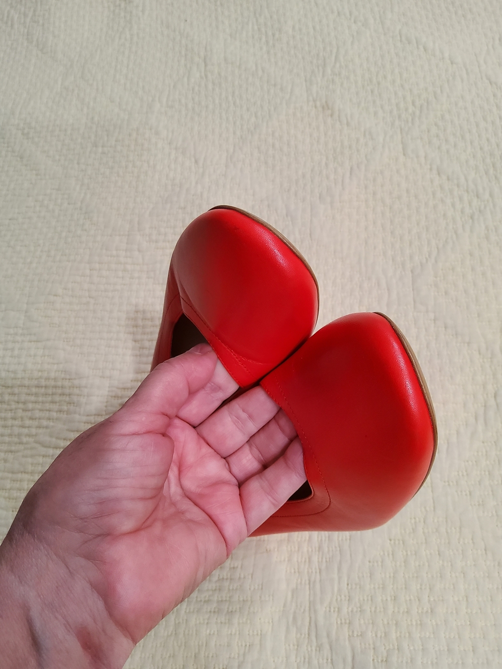 Everlane Day Heel In Red Size 10 - Picture 7 of 10